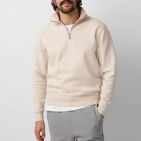 Service OEM Sportsly – Ensemble sweat à capuche unisexe personnalisé brodé, en polaire respirant, couleur unie, avec fermeture éclair quart de tour, haute qualité, 100 % coton