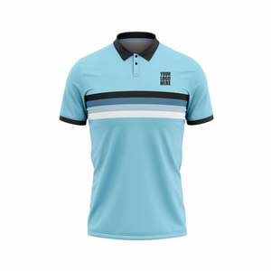 เสื้อเจอร์ซีย์เล่นคริกเก็ตสไตล์ทีมออกแบบได้ตามต้องการเสื้อ100% โพลีเอสเตอร์พิมพ์ซับลิเมชันตามสั่งอินเดียปากีสถานอังกฤษออสเตรเลีย - Product Image 3