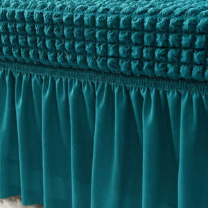 Housse de canapé extensible à motif uni OEM/ODM pour la décoration de la maison, logo personnalisé, emballage lavable - Product Image 4