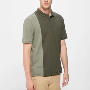 Vente en gros OEM 100% coton T-shirt de golf brodé personnalisé à manches courtes pour hommes Polos grande taille imprimés pour hommes - Product Image 3