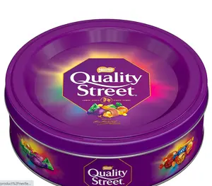 Quality Street Mini Chocolate 900GRM Box Packaging Wholesale Gift Cheap Bulk Toffees Delicious Milk And Dark Chocolate 650 G