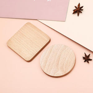 Sous-verres en bois naturel lisses, idéaux pour un usage quotidien, protégeant les tables de la chaleur, de l'humidité et des marques d'eau - Product Image 5