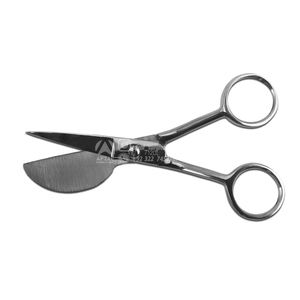 Tailleur professionnel bec de canard couteau bord acier inoxydable ciseaux réglables poignée coudée Art artisanat tissu fil couture - Product Image 1