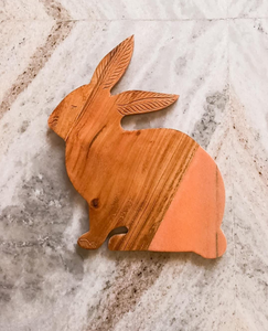 Tabla de cortar de madera clásica en forma de conejo, cocina casera, verduras, frutas, pizza, carne, queso, tabla de cortar, accesorios de cocina - Product Image 1