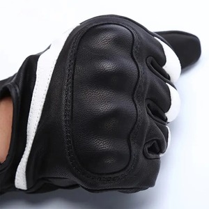 Guantes de moto personalizados para hombre y mujer, materiales de cuero, deportes, ciclismo, logotipo personalizado/Diseño, guante de carreras de motos de gama baja - Product Image 2