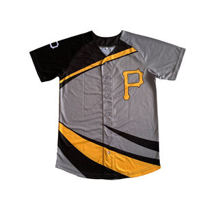 Camiseta de béisbol personalizada OEM talla grande sublimación Impresión digital cosida transpirable con su propio diseño - Product Image 2