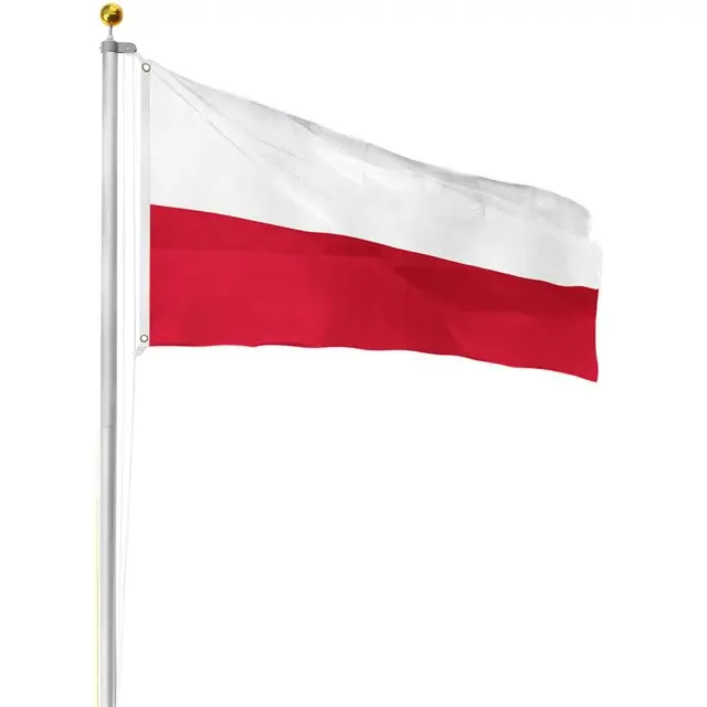Vendita calda bandiera nazionale del paese polonia poliestere 90x150cm
