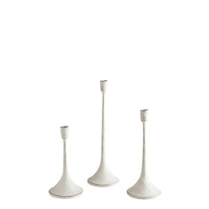 Wholesale Classic <b>Silver</b> Metal Bamboo Shape <b>Candlestick</b> Holder Polished Aluminium Candle Stand Home Birthday Eco-Friendly - Product Image 3