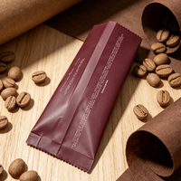 Sac en aluminium alimentaire imprimé mat sur mesure, taille personnalisée pour le café, le thé, la poudre de cacao, emballage individuel