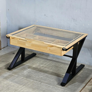 Minimalist Architectural Drawing <b>Table</b> 130x100cm Rubber Wood with Z-Shaped <b>Legs</b> Assembly Required-DD68010 - Product Image 2