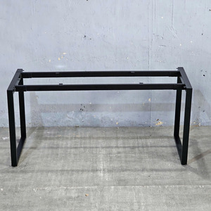 Pieds de table rectangulaires en métal industriels HCRT025 160x60cm, pieds de table basse robustes pour salle à manger et usage hospitalier, assemblage requis - Product Image 5