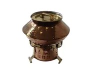 Fournitures pour hôtels, ensemble de chauffe-plats arabes pour buffet, chauffe-plats de luxe en acier inoxydable et or avec couvercle visible