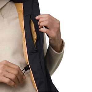 Gilet zippé matelassé court pour femmes Bodywarmer d'hiver rembourré noir avec décoration en fourrure Gilet adulte personnalisé Veste Gilet - Product Image 3