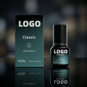 Colle liquide coréenne HQ végane et sans cruauté pour extensions de cils, séchage rapide, sans hydroquinone, résistante à l'eau et à l'huile, toutes conditions - Product Image 1