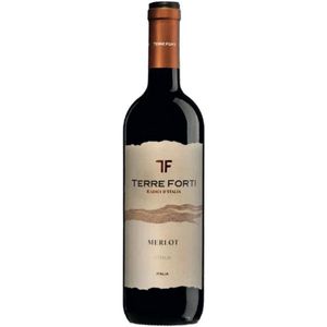 Velvety Italian Merlot Red <b>Wine</b> 750ml-6 Bottles Per Box-Terre Forti - Product Image 1