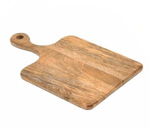 Tabla de cortar de madera de mango Premium con mango Tabla de cortar de madera duradera para cocina Preparación de carne y pan vegetal - Product Image 6