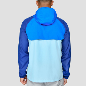 Veste coupe-vent personnalisée de haute qualité pour hommes, nouveau design avec col montant et logo personnalisable - Product Image 4