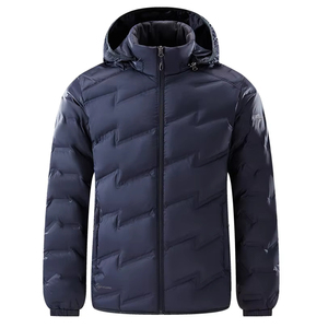 MEN Warm Winter Thicken Coat Waterproof Cropped Jackets Parka With Removable Hood water proof - Product Image 2