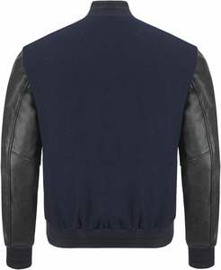 แจ็คเก็ตเบสบอลวิทยาลัยผ้าฝ้าย100% ระบายอากาศขนาดใหญ่พิเศษสำหรับผู้ชายเสื้อแจ็คเก็ตเบสบอลสำหรับฤดูหนาวออกแบบได้ตามต้องการ - Product Image 3