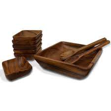 Bols à salade en bois, vaisselle, bols de service à salade en bois, Logo personnalisé, bol de cuisine en bois de différentes tailles - Product Image 6