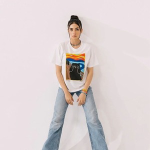 Hot Sale Aesthetic DTG Heat Transfer Print 100% Cotton <b>Prime</b> Quality Short Sleeve Women's T Shirt Oversized Ringer T Shirt - Product Image 3