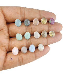 925 Sterling Silver Crystalline Quartz Tumble <b>Stud</b> <b>Gold</b> Vermeil Birthstone <b>Earring</b> Diamond Party Suitable Gemstone <b>Stud</b> - Product Image 6