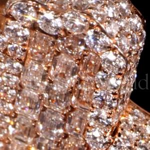 จี้เพชรโมอิสซาไนต์สีโรสโกลด์แบบ Iced Out หมายเลข 7 สไตล์ฮิปฮอป สร้อยคอประดับเพชร - Product Image 6