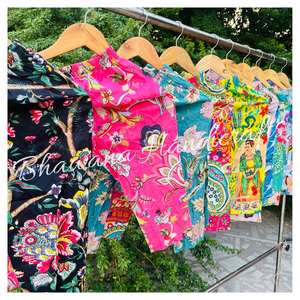 Les enfants d'impression de bloc faits à la main portent des pantalons, pantalons en coton pour enfants, pantalons colorés pour enfants - Product Image 2