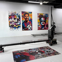 Mesin Cetak Mural Presisi Tinggi Format Besar yang Stabil, Printer Serbaguna untuk Dinding dan Lantai Vertikal