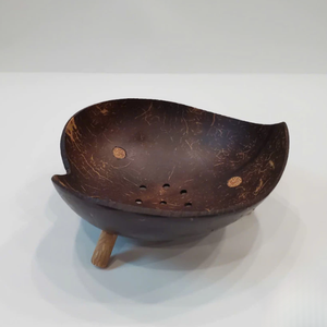 Porte-savon durable en coquille de noix de coco-Organisateur de salle de bain naturel dans diverses formes Eco Living Style Zero Waste Home Decor - Product Image 3