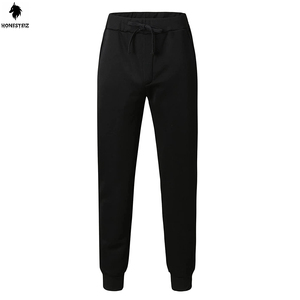 ชุดวอร์มผ้าวูลสำหรับผู้ชาย สไตล์ลำลอง ชุดกีฬาแบบมีซิป เอวยางยืด ผ้าฟลีซ ทรงขาตรง รับผลิตแบบ OEM - Product Image 4