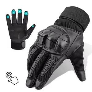 Guantes de Motocicleta de Cuero Genuino para Hombre y Mujer, Diseño de Logotipo Personalizado, Guantes de Carreras de Carretera, Guantes de Motocicleta para Verano e Invierno con Gama - Product Image 2