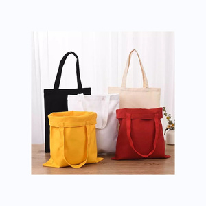 Bolsas de algodón con logotipo impreso personalizado al por mayor bolsas de compras de lona con logotipo personalizado - Product Image 2