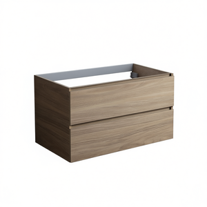 Base à 2 tiroirs Vieste Oak 90 cm pour ensembles de salle de bain, finition chêne Vieste naturel - Product Image 2