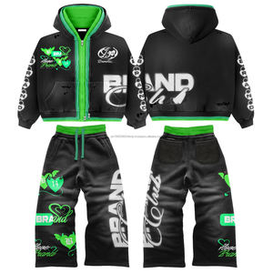 Conjunto Deportivo Personalizado de Fábrica: Sudadera con Cremallera Reflectante de 3m y Pantalones Deportivos de Nailon, Chaqueta Cortavientos Ligera - Product Image 2