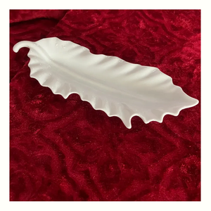 Plateau de service décoratif de concepteur de plateau de feuille en aluminium de première classe pour les plateaux modernes de Dessert de Fruits de célébration de Table de maison de vacances - Product Image 2