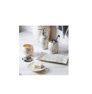 Latest MOP Bathroom Set Hot Selling Eco-Friendly <b>Mother</b> of Pearl Bathroom Set Manufacture Handicraft From India - Product Image 5