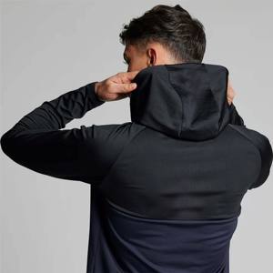 Sweat à capuche deux tons athlétique pour homme-respirant et léger, idéal pour le sport et le style de vie actif - Product Image 3
