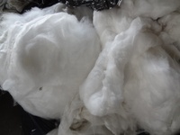 PP-Polipropilena NON WOVEN FIBER-klip berwarna campuran potongan/limbah untuk daur ulang.