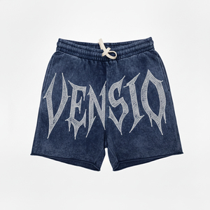 Short de survêtement taille moyenne pour hommes de haute qualité 100% coton solide Vintage brodé respirant séchage rapide - Product Image 1