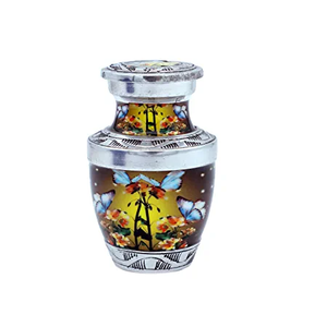 Petites urnes de conception intérieure, fournitures en vrac, accessoires de funérailles en métal, les urnes de crémation, idéales pour les cendres humaines et les Moments mémorables - Product Image 1