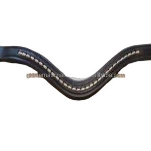 Bracelet de sourcils de cheval en cuir, chaîne métallique et argent décoratives, meilleure vente, vente en gros - Product Image 1