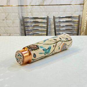 Botella de Agua de Cobre Puro con Beneficios para la Salud de Yoga y Ayurveda, Agua de Cobre Martillada con el Mejor Acabado y Calidad de la India - Product Image 1