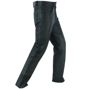 Pantalones de Cuero Estilo Motero para Hombre, Cómodos, Elásticos, de Cuero PU, Ajustados, para Motocicleta, en Venta en Línea - Product Image 2