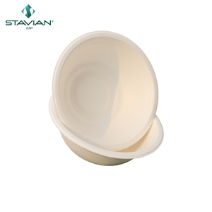 350ml Jetable 12oz Haute Qualité Nouveau Logo Personnalisé Sans PFAS 100% Bol à Bagasse Bol Rond Biodégradable - Product Image 1