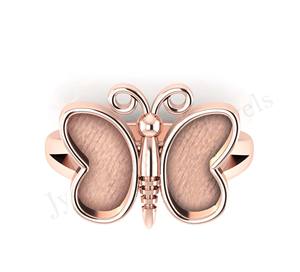 2025 fait à la main 925 en argent Sterling femmes bague de mariage réglable résine lunette oiseau amant conception Semi montage pierre bijoux résultats - Product Image 5