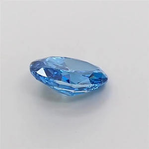 เพชรทรงรีสีฟ้าสดใส 1 กะรัต ผลิตในห้องปฏิบัติการ ความสะอาดระดับ VVS2 ตัดเยี่ยม แบบ CVD เพชรเม็ดเดี่ยว ได้รับการรับรองจาก IGI สำหรับแหวนเครื่องประดับ - Product Image 1