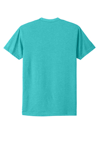 For Level Apparel Unisex CVC Tee. NL6210 T Shirts Tahiti Blue 100% High Quality Eco-Friendly Breathable - Product Image 6