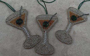 Porte-clés en perles de rocaille indiennes faits à la main, porte-clés en cristal en perles de rocaille, breloques pour sac à main pour l'été - Product Image 3