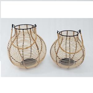 Lanterne à bougie mobile en argent tissé artisanal moderne, décoration d'intérieur personnalisable pour mariage, événement, hôtel, restaurant - Product Image 2